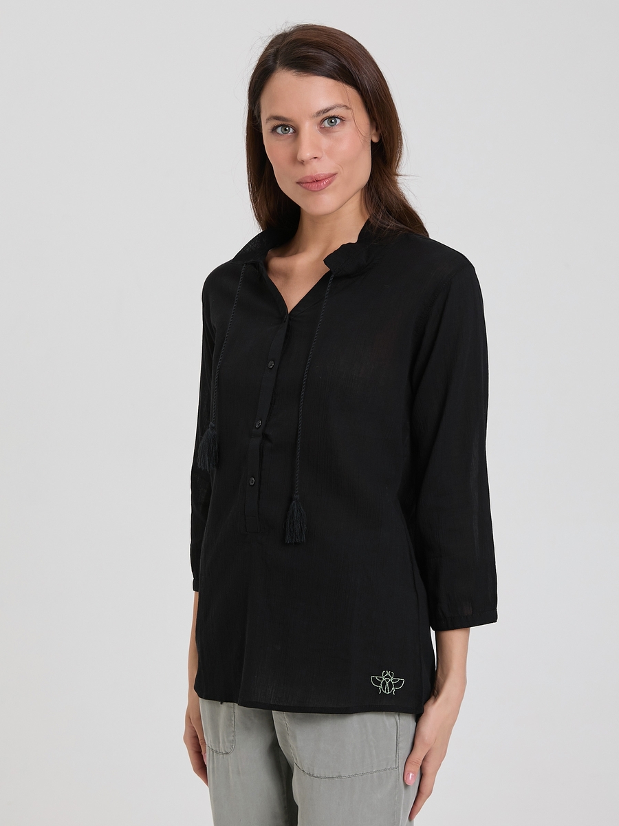 блуза oversize black