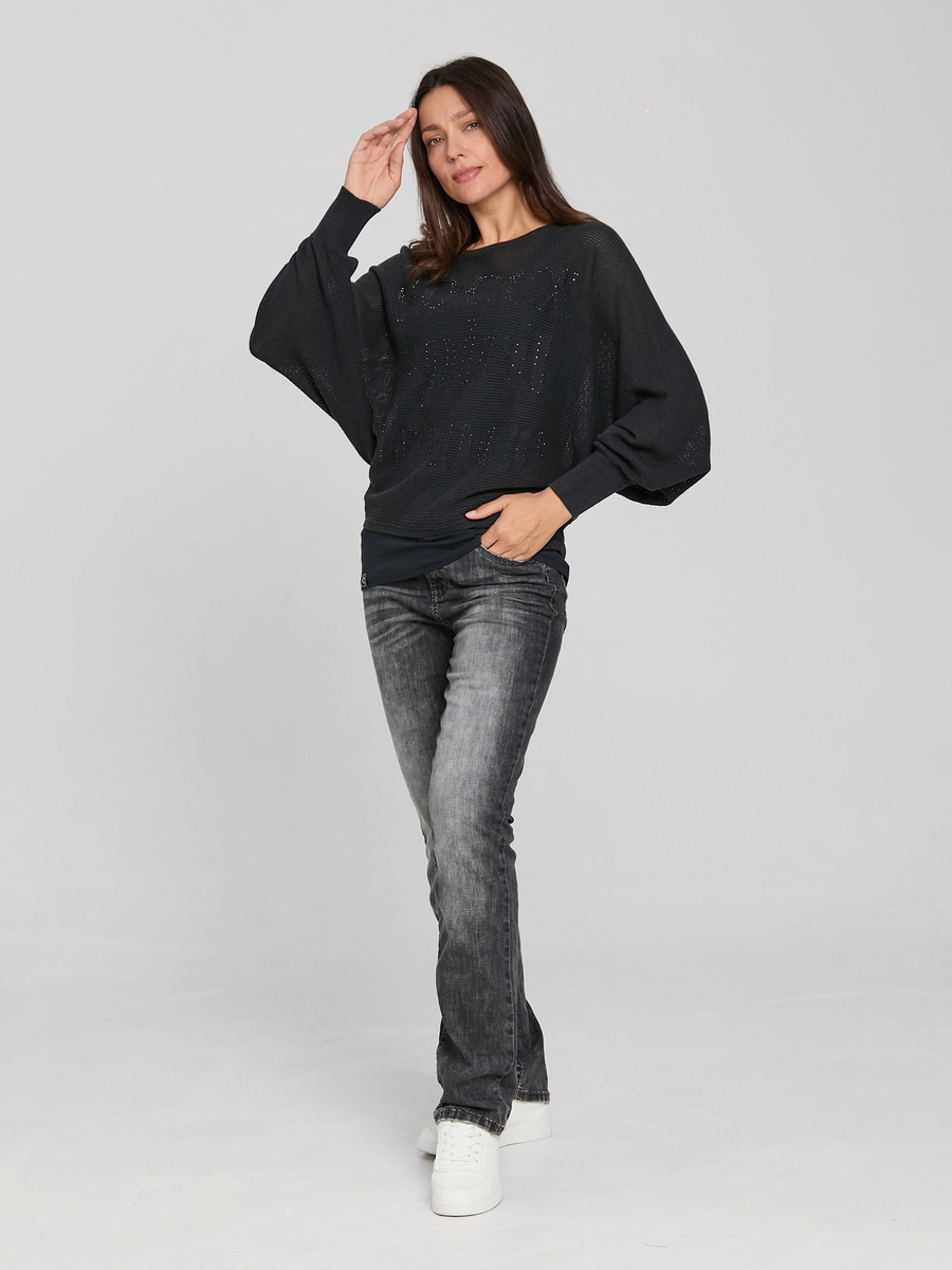 пуловер oversize anthra