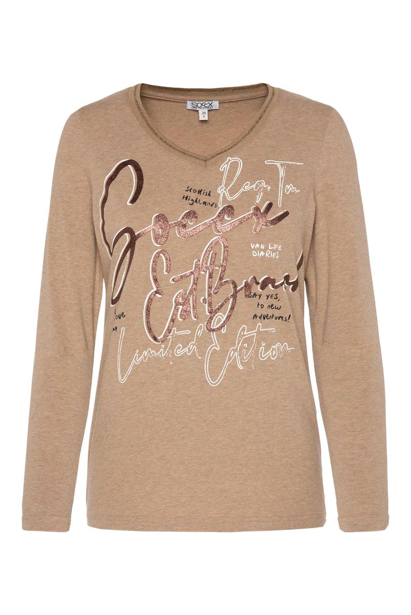 лонгслив  chestnut melange