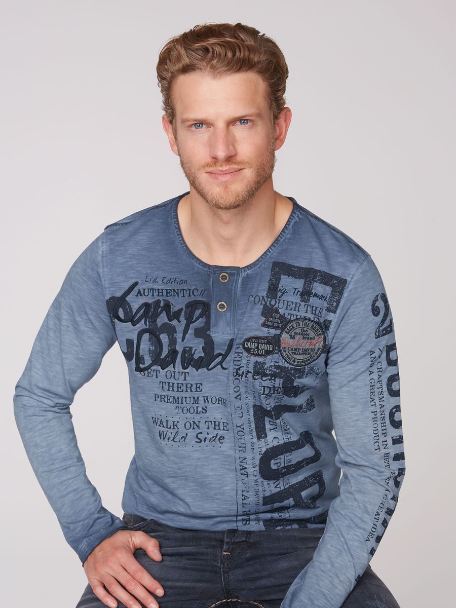 лонгслив blue grey