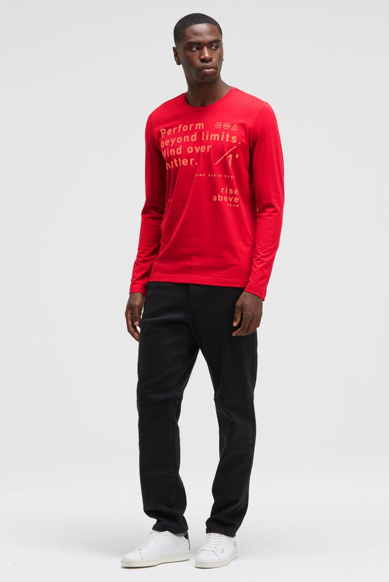 лонгслив bright red