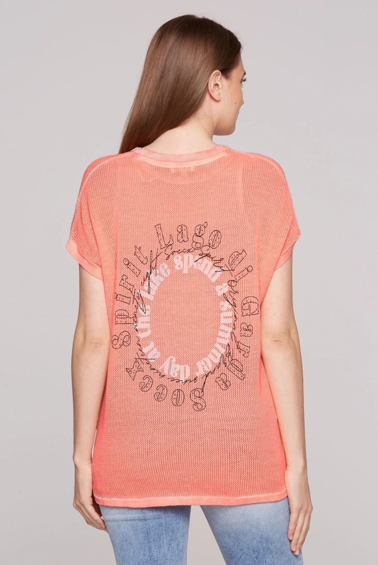 пуловер electric orange