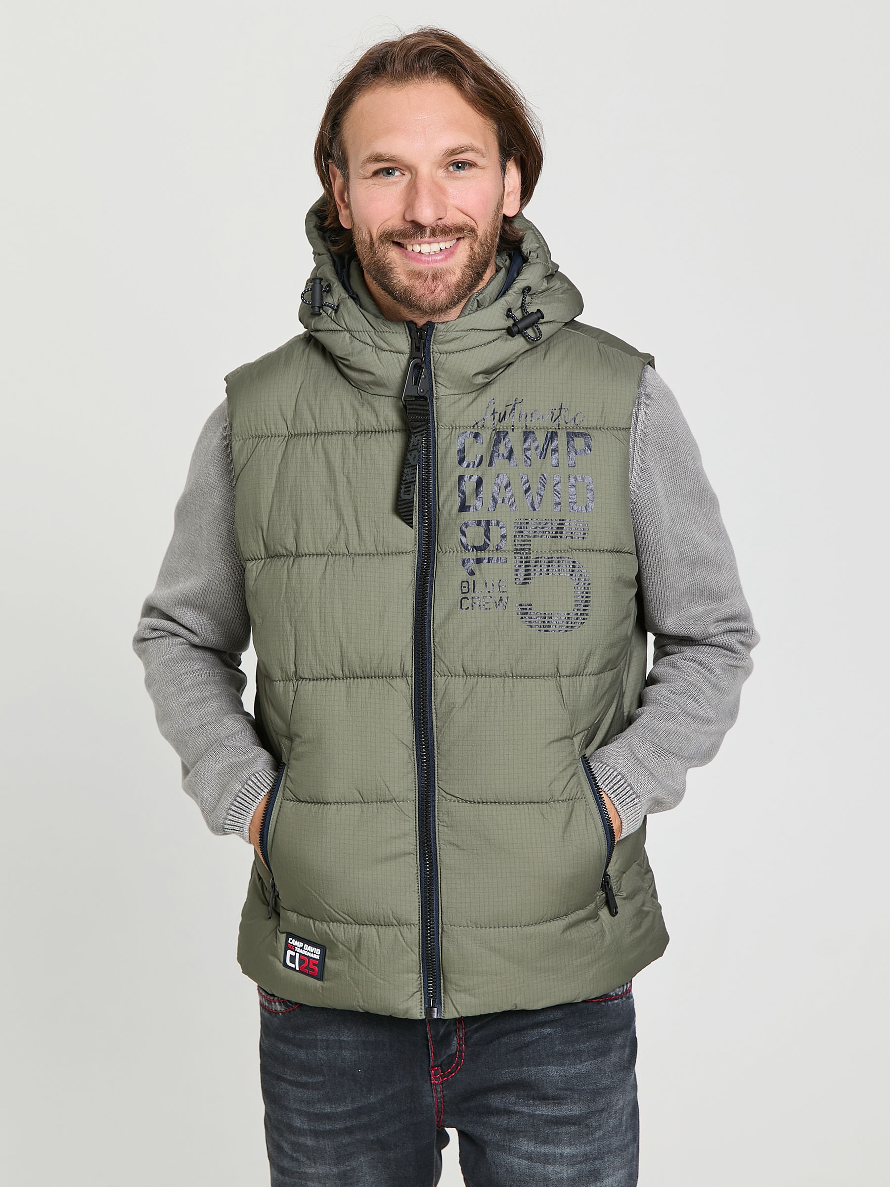 жилет medium khaki