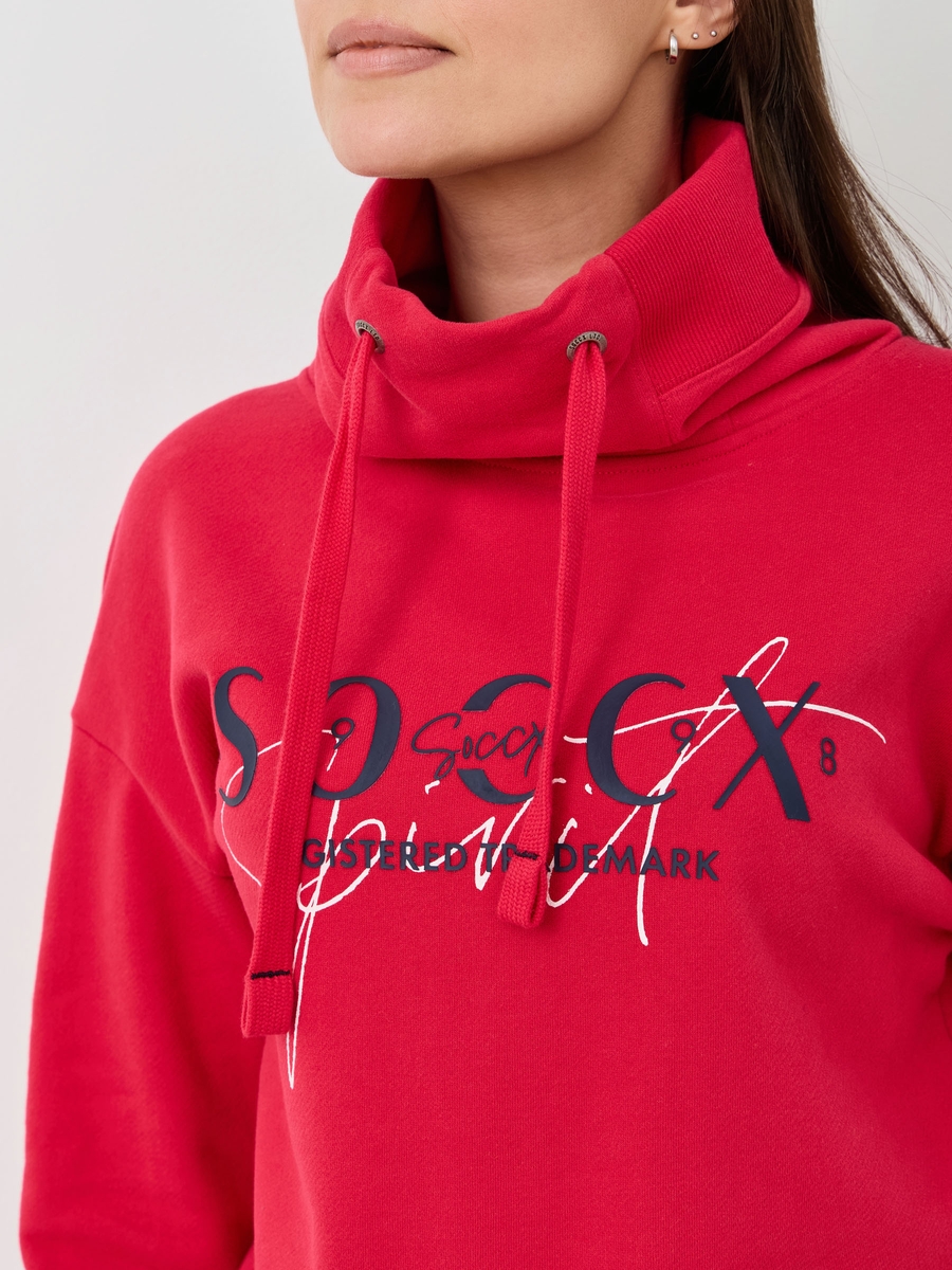 свитшот clear red