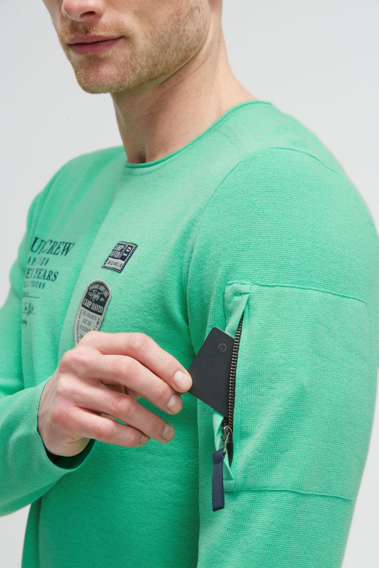 пуловер flight green