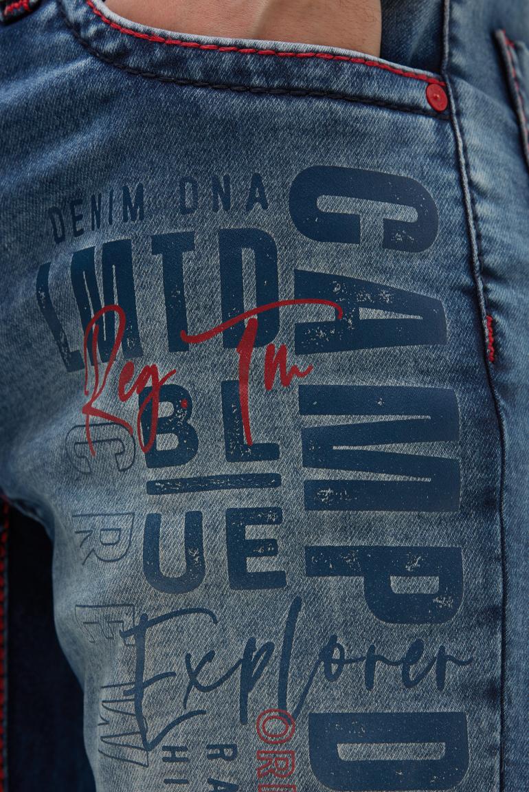 джинсы NI:CO:R611 light vintage print jogg