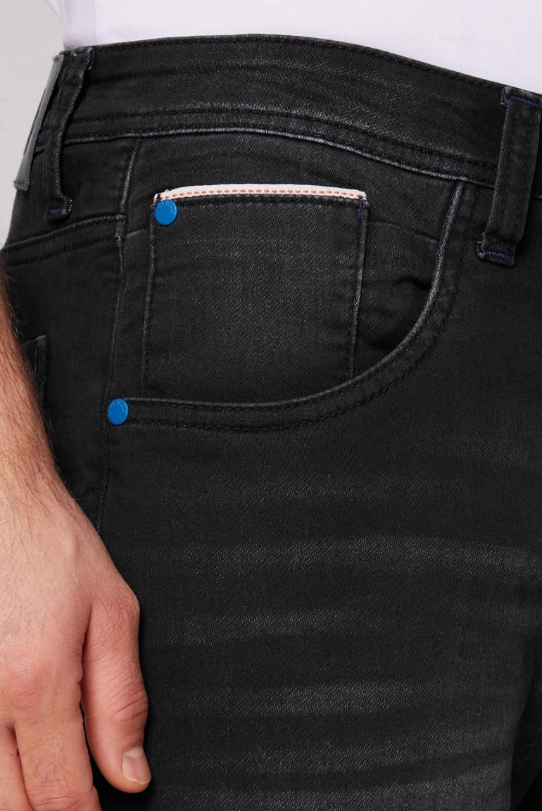 шорты HA:DY blue black random jogg