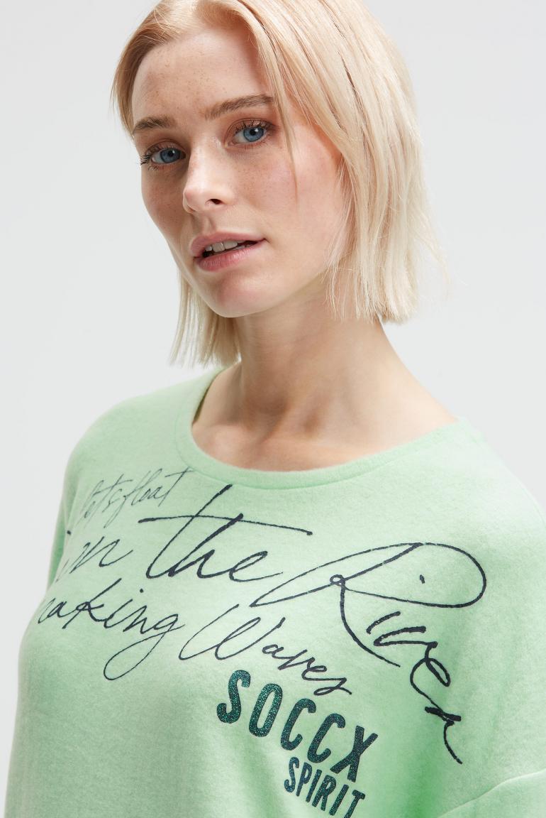 пуловер milky green