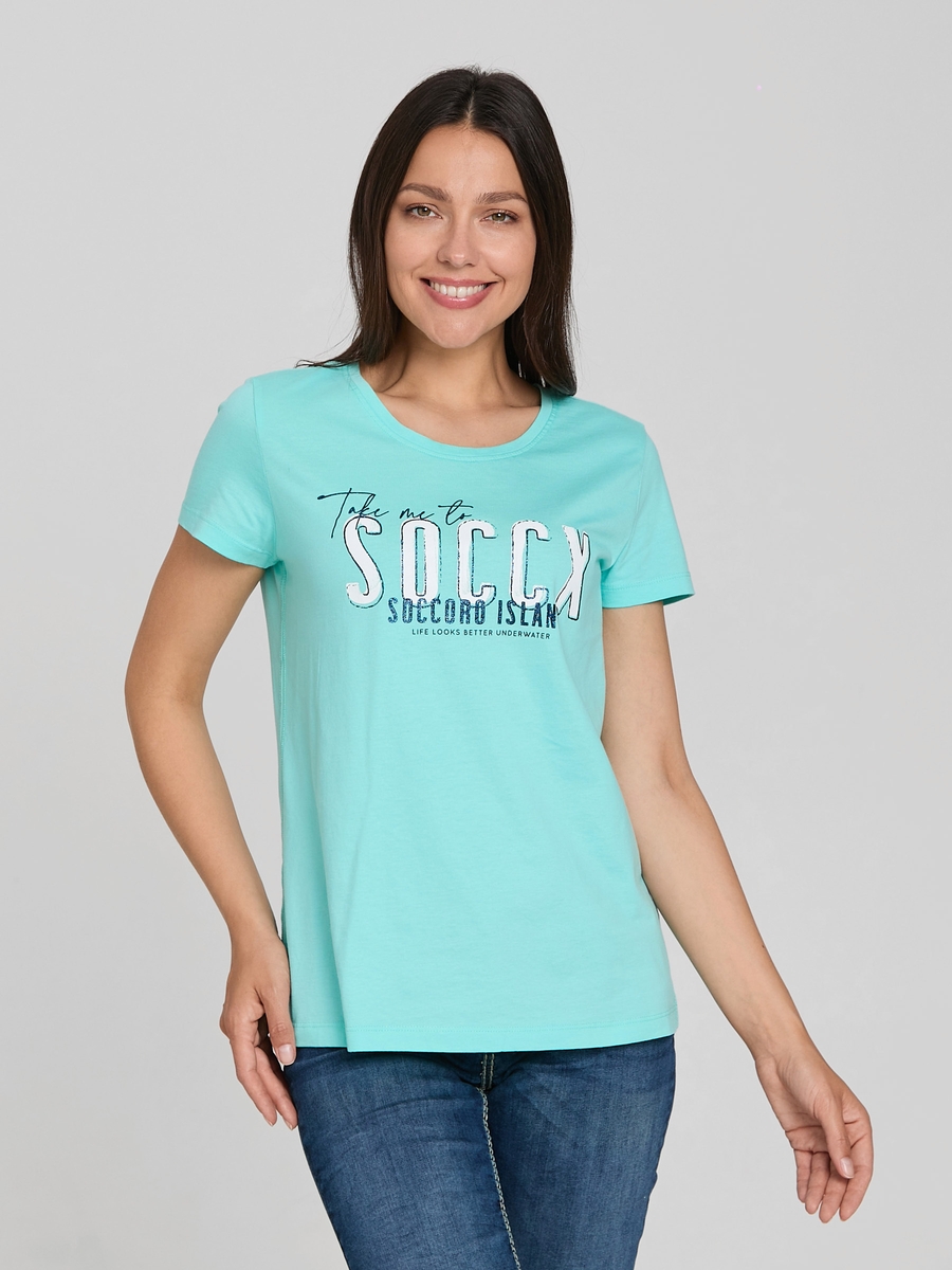 футболка flash aqua