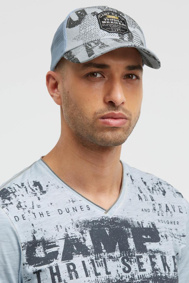 бейсболка silver blue