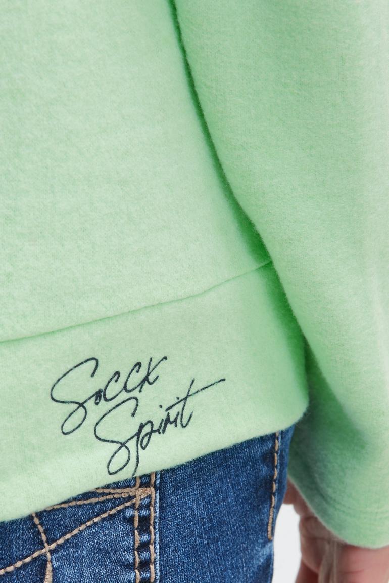 пуловер milky green