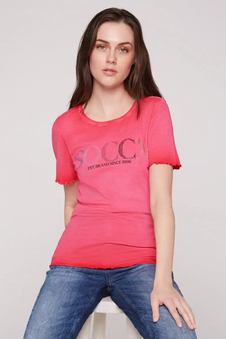футболка HO:LLY clear red