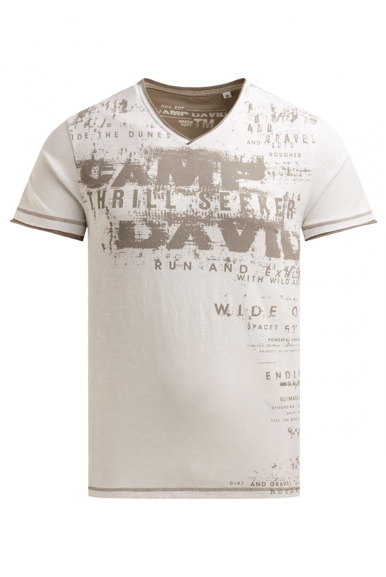 футболка v-neck ivory