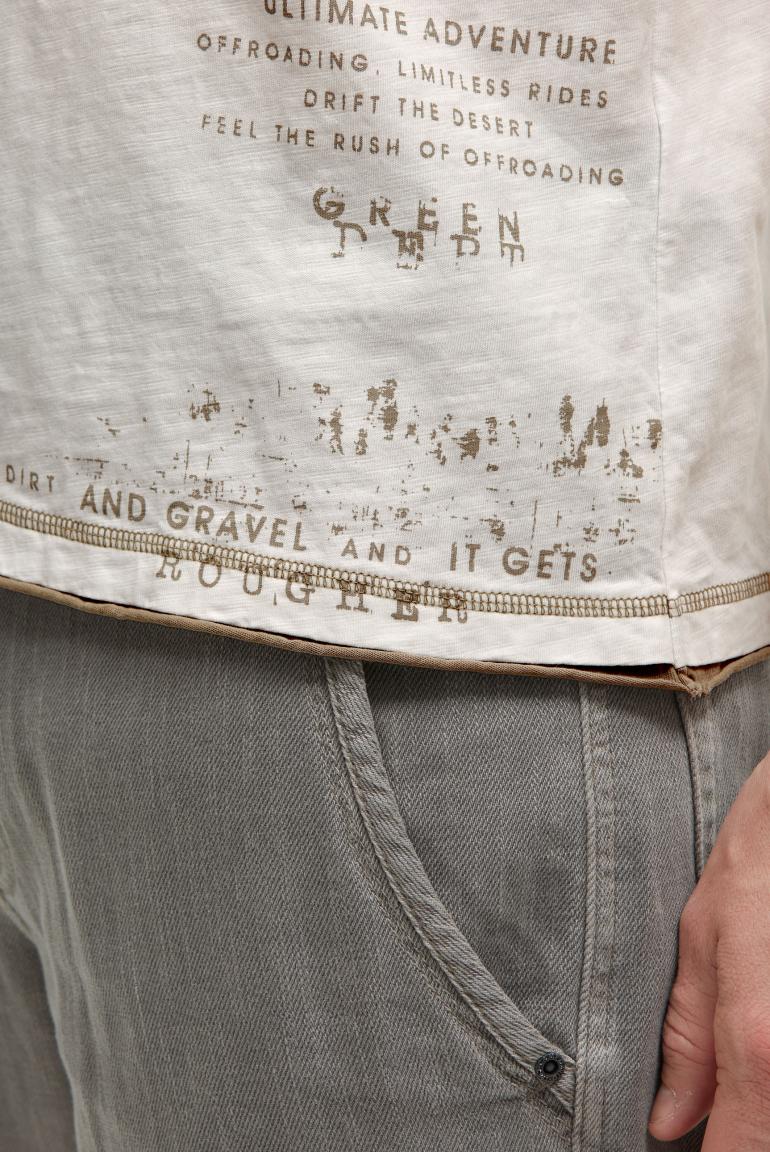 футболка v-neck ivory