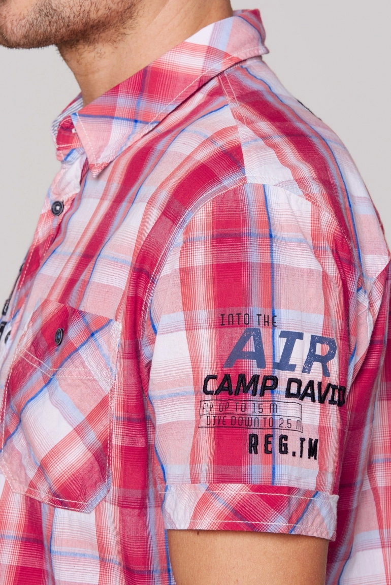 рубашка nautical red