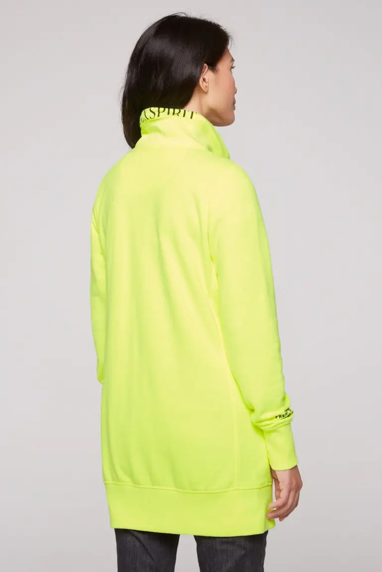 джемпер удлиненный yellow lime