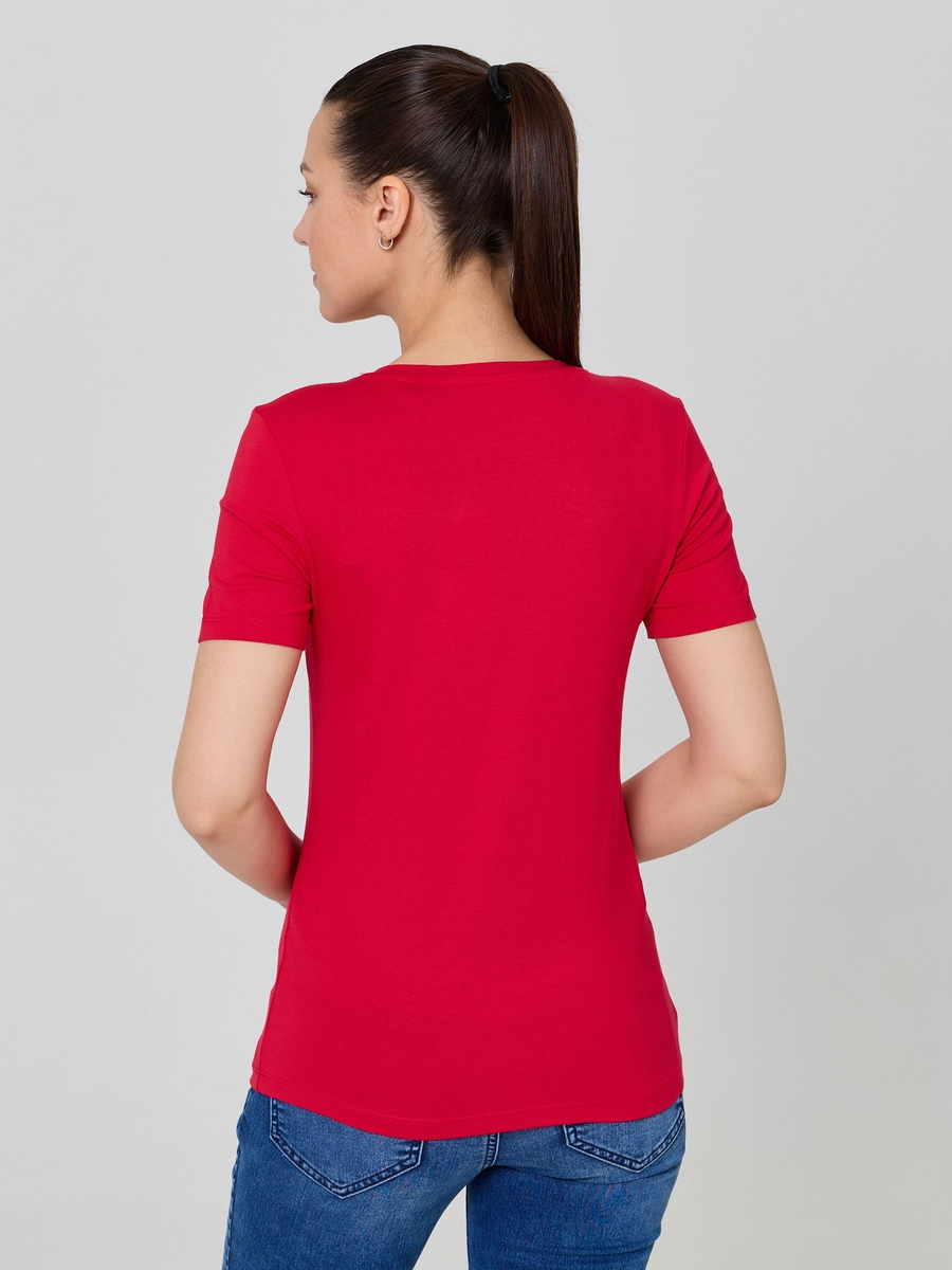 футболка clear red