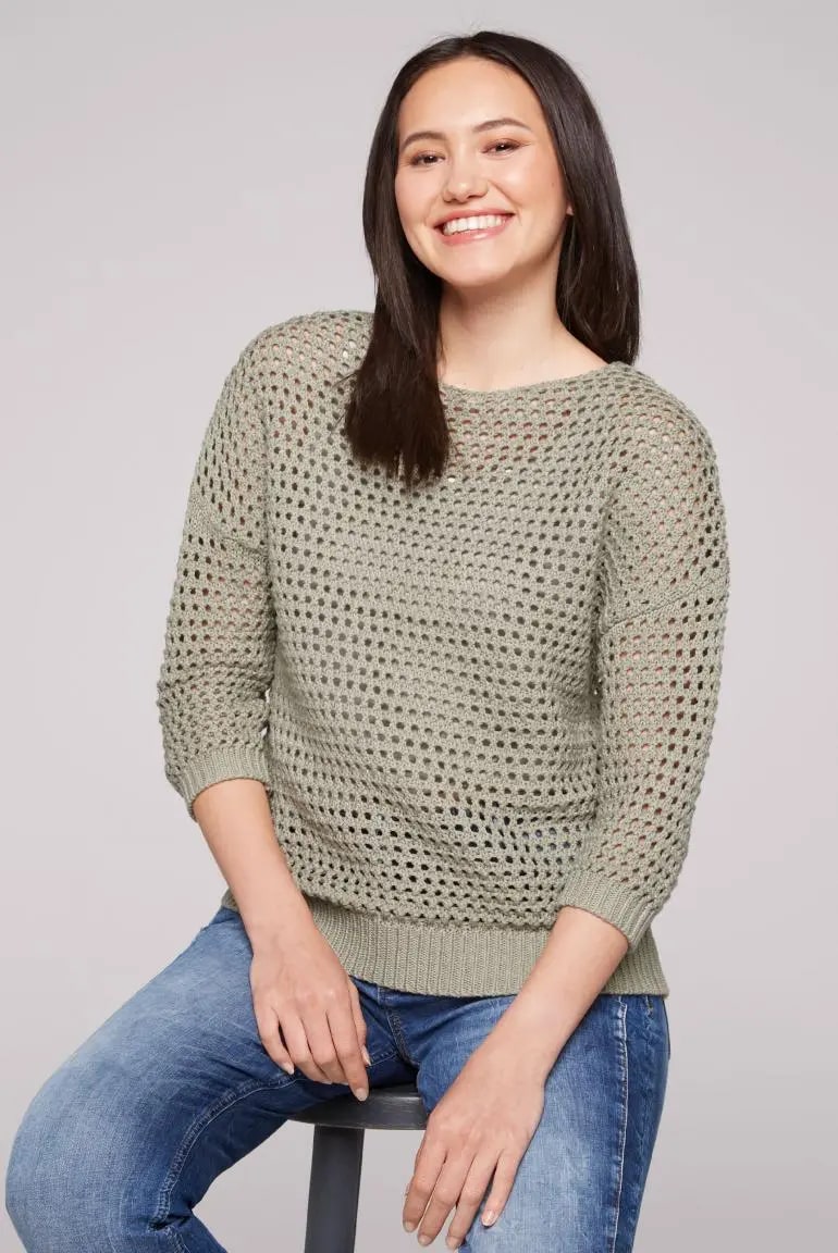 пуловер desert olive