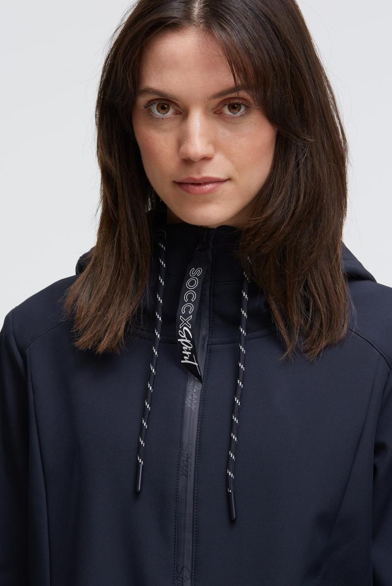 пальто softshell blue navy