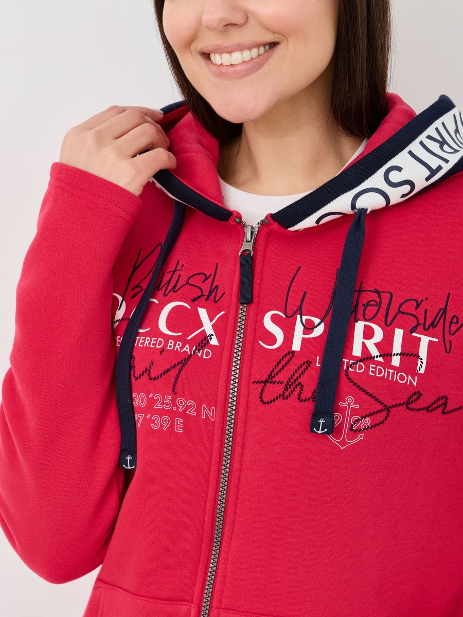 толстовка clear red