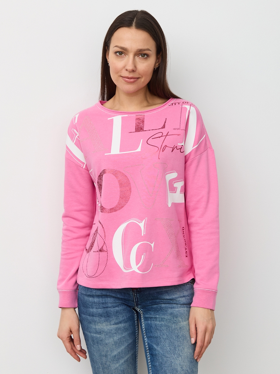 свитшот happy pink
