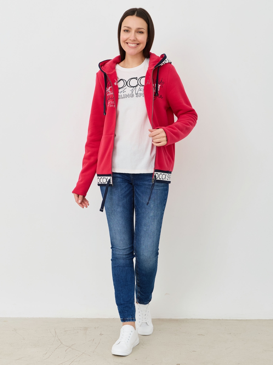 толстовка clear red