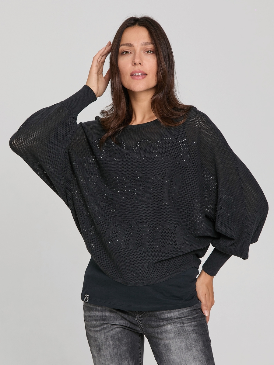 пуловер oversize anthra