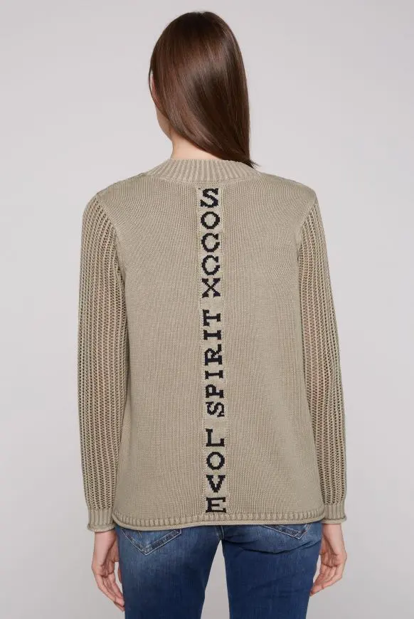 пуловер soft olive