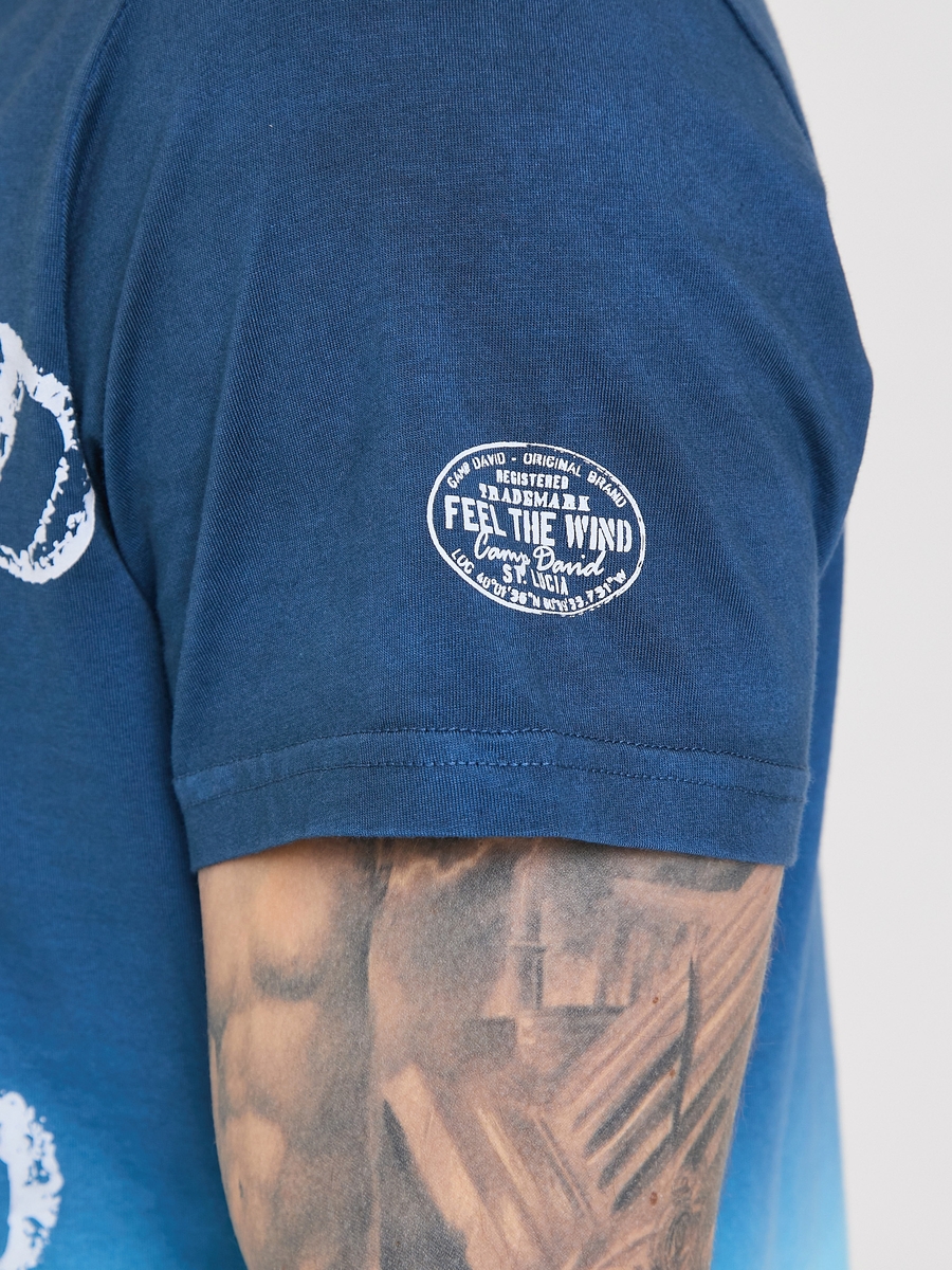 футболка blue navy / summer aqua