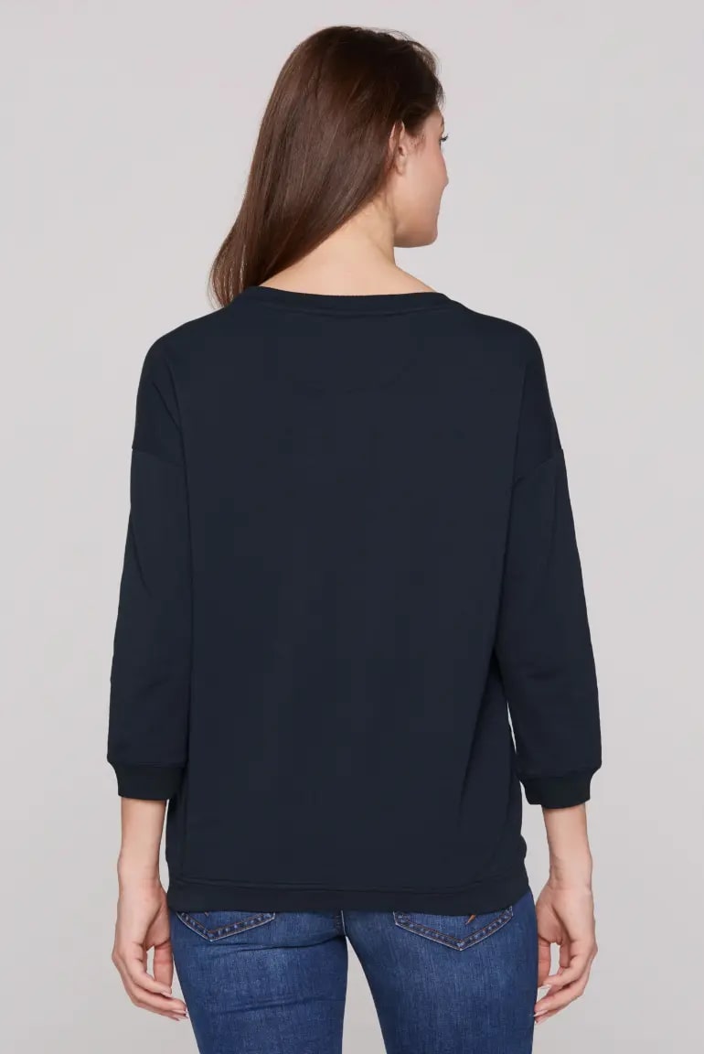 свитшот oversize blue navy