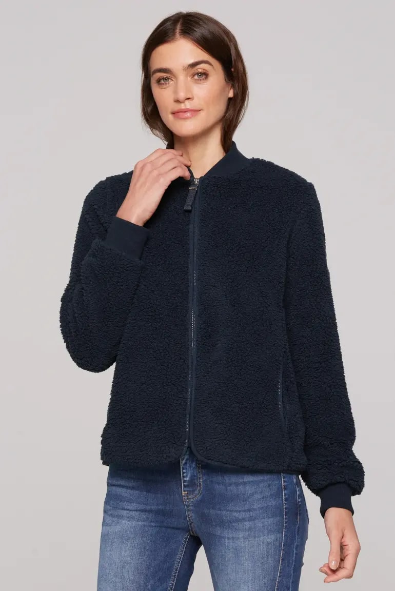 толстовка sherpa blue navy