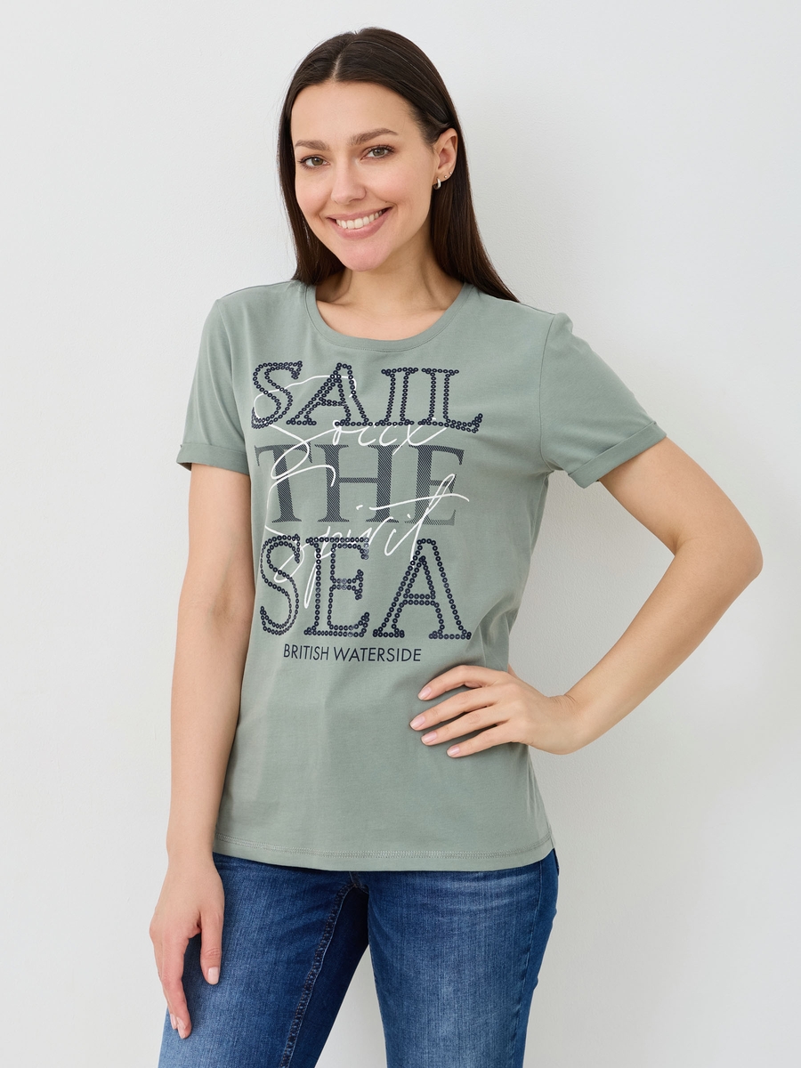 футболка muted aqua
