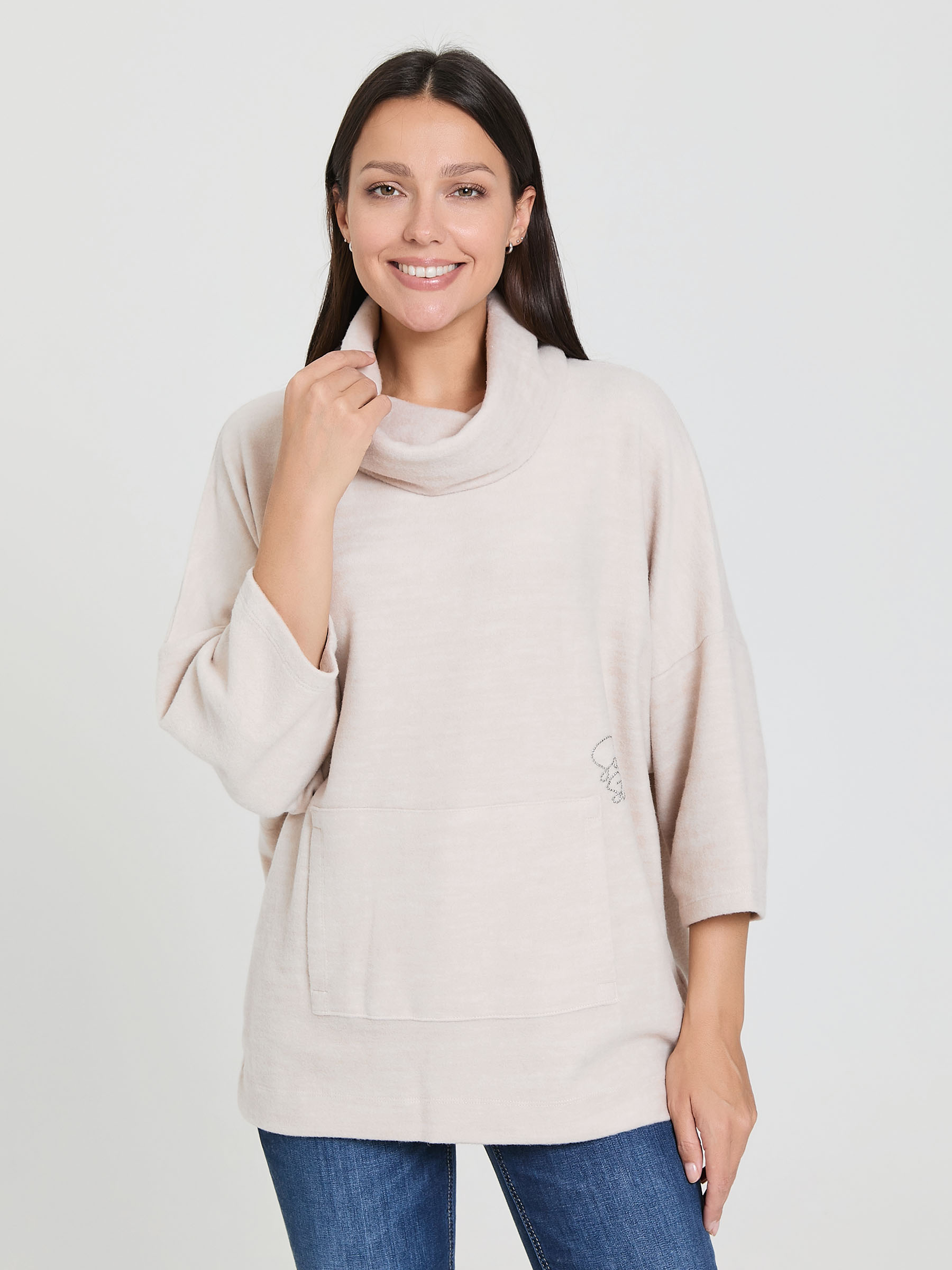 пуловер oversize cool sand mel.