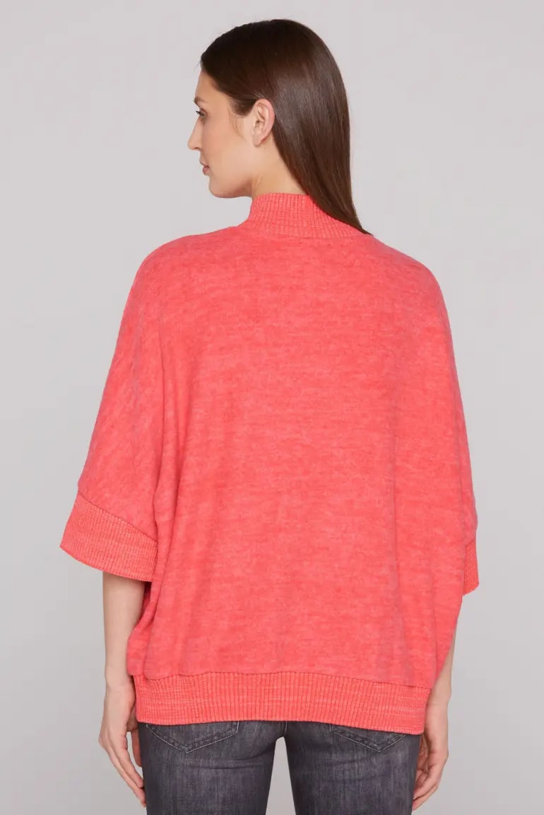 пуловер oversize juicy coral