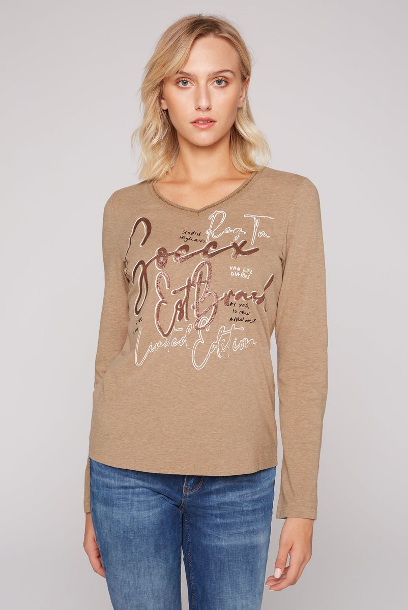 лонгслив  chestnut melange