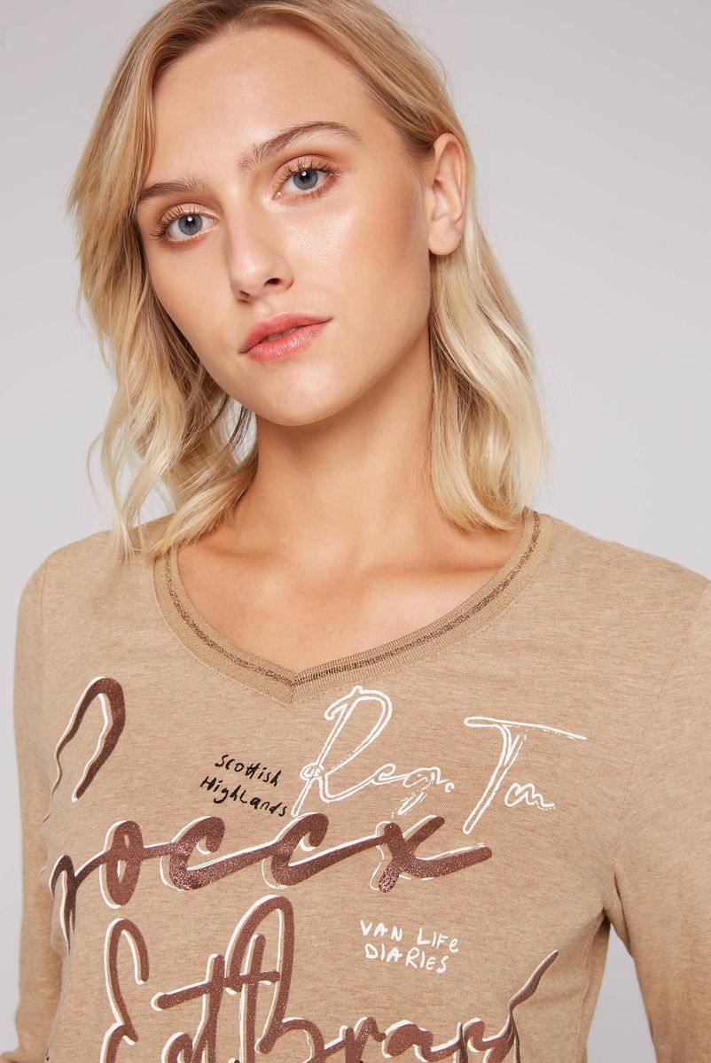 лонгслив  chestnut melange