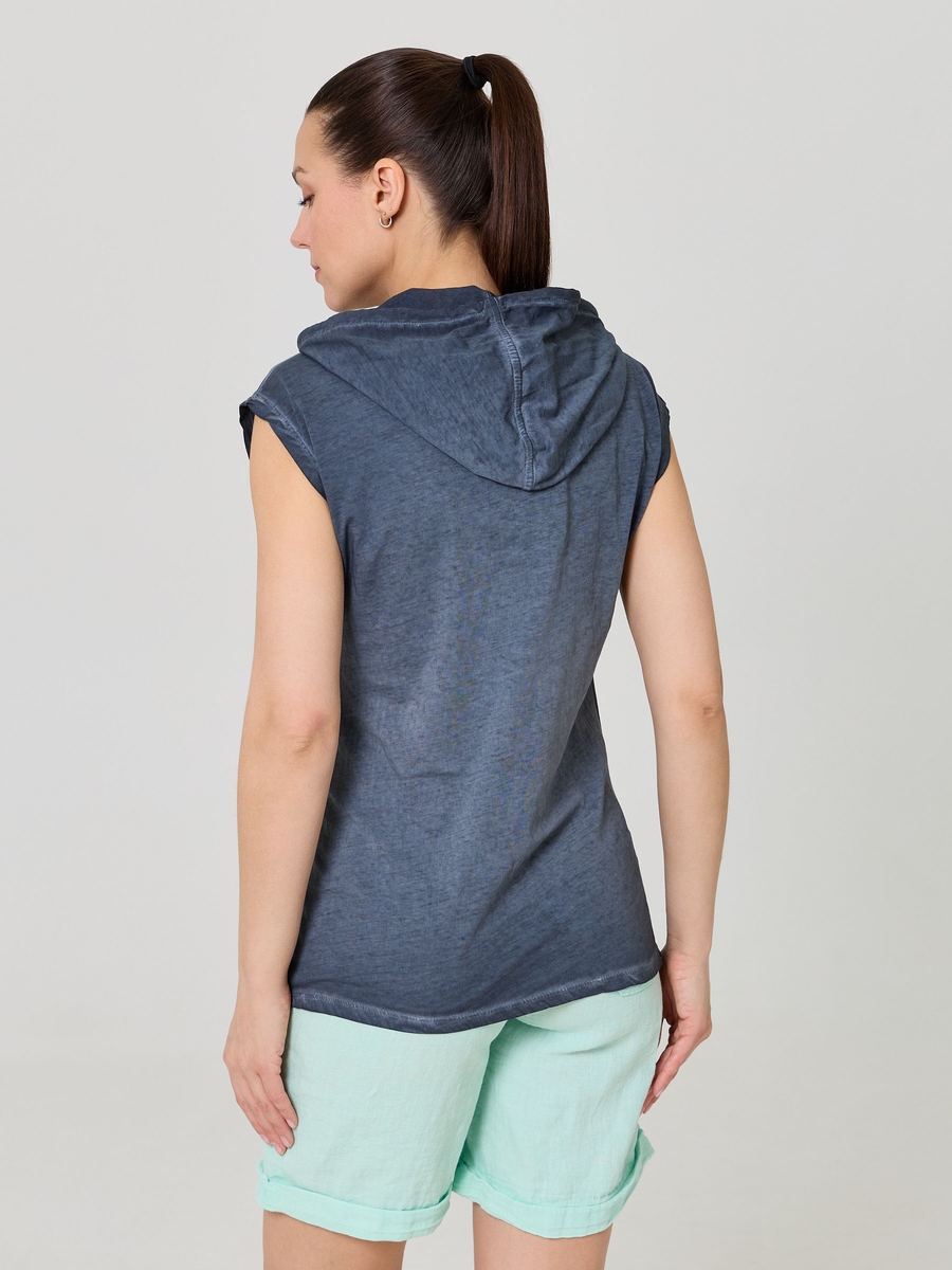 лонгслив с капюшоном blueberry