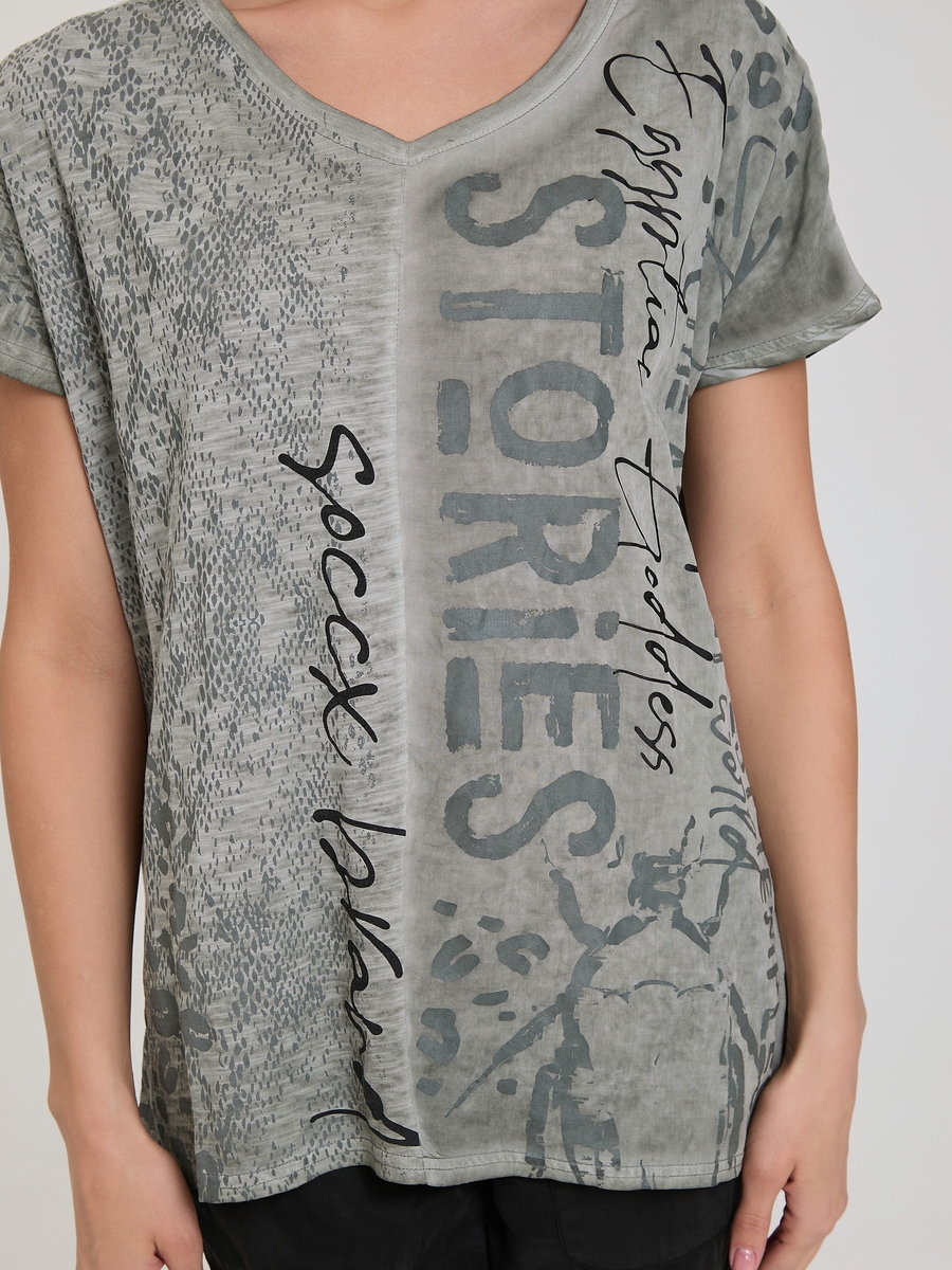 футболка oversize sage green