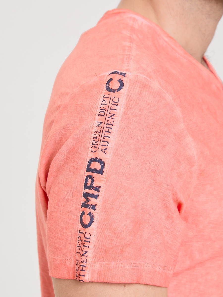 футболка peach red