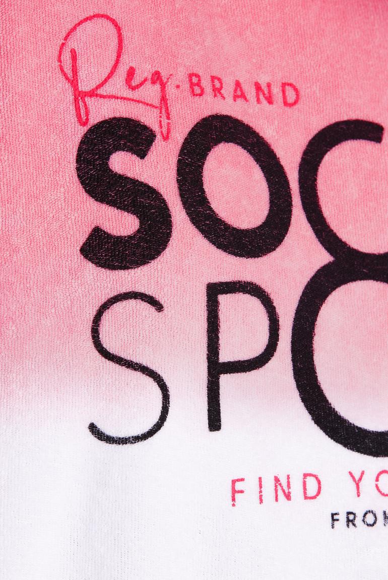 свитшот oversize light coral pink / coral pink