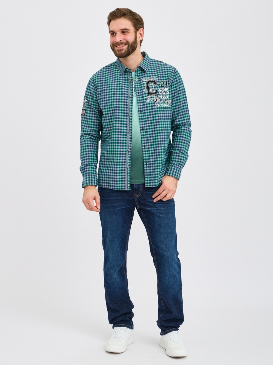 рубашка dark green