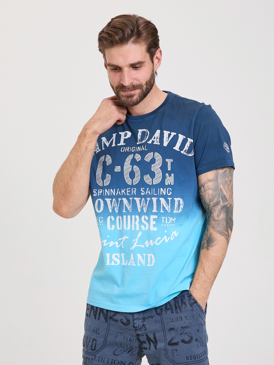 футболка blue navy / summer aqua