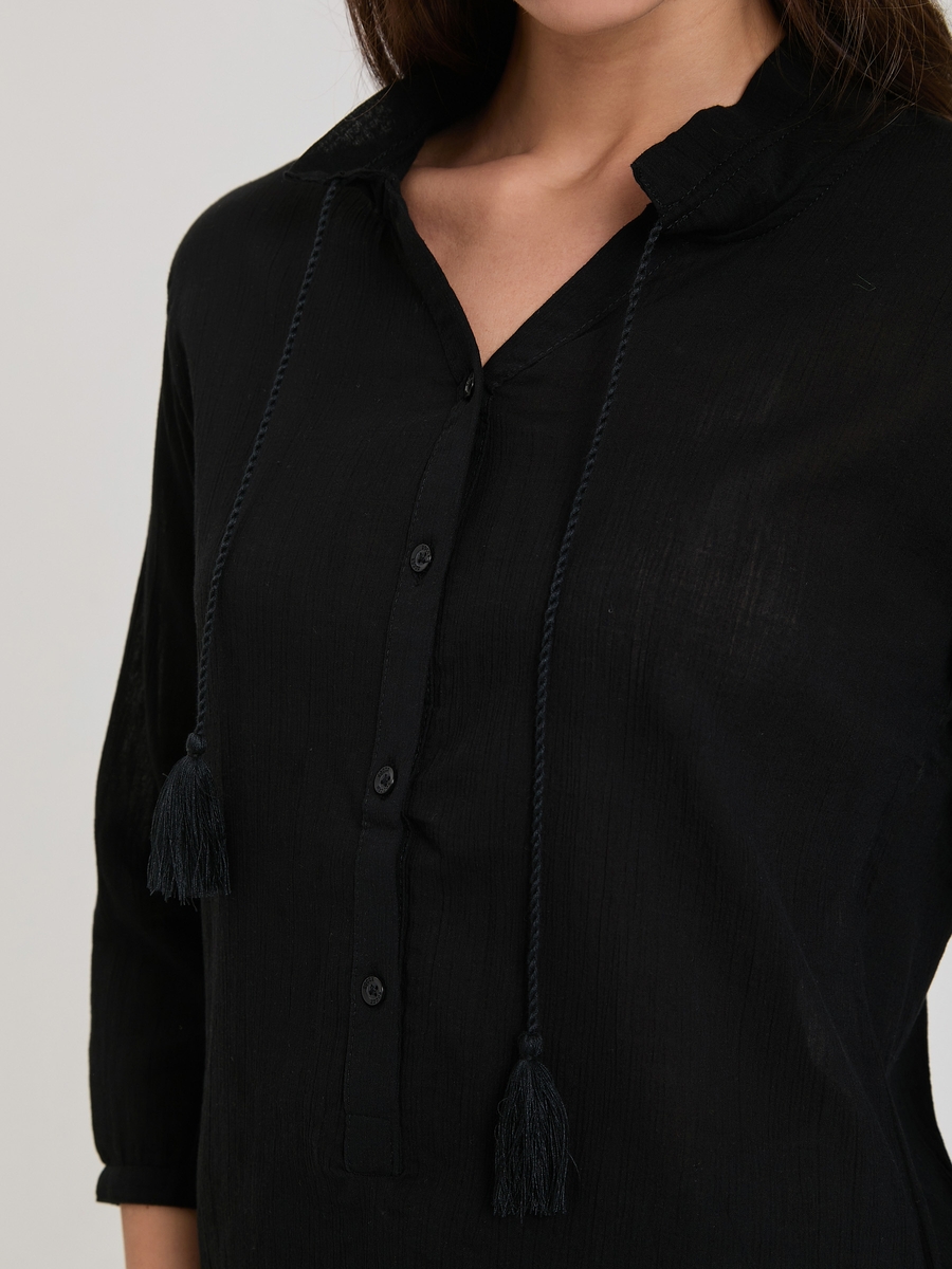 блуза oversize black