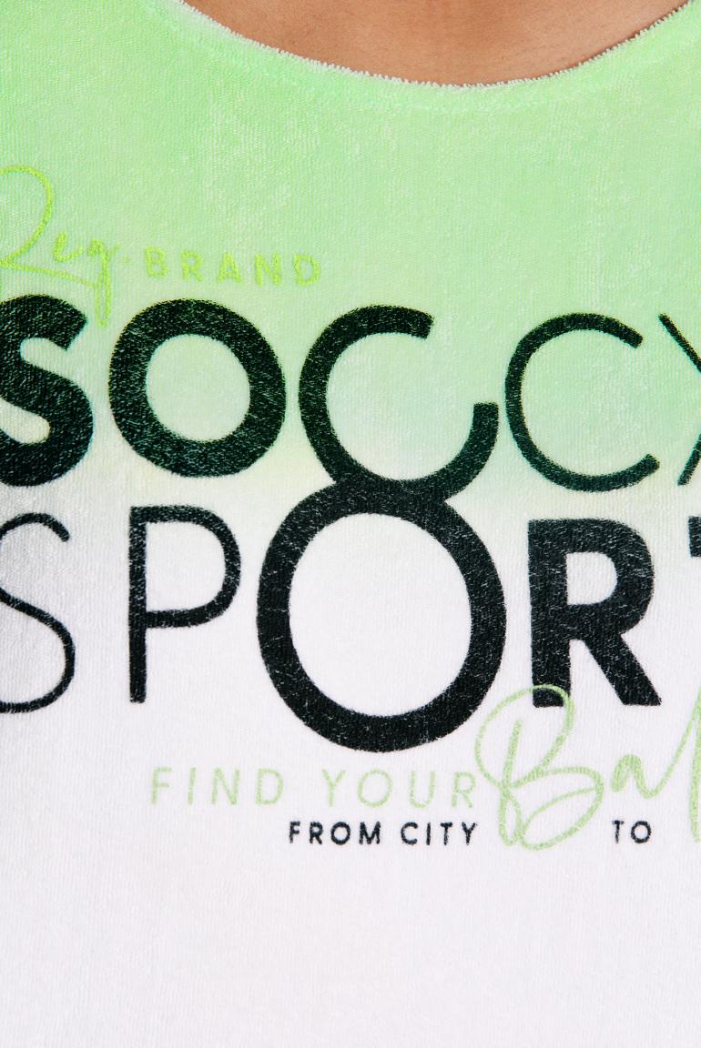 свитшот oversize peppy green / black