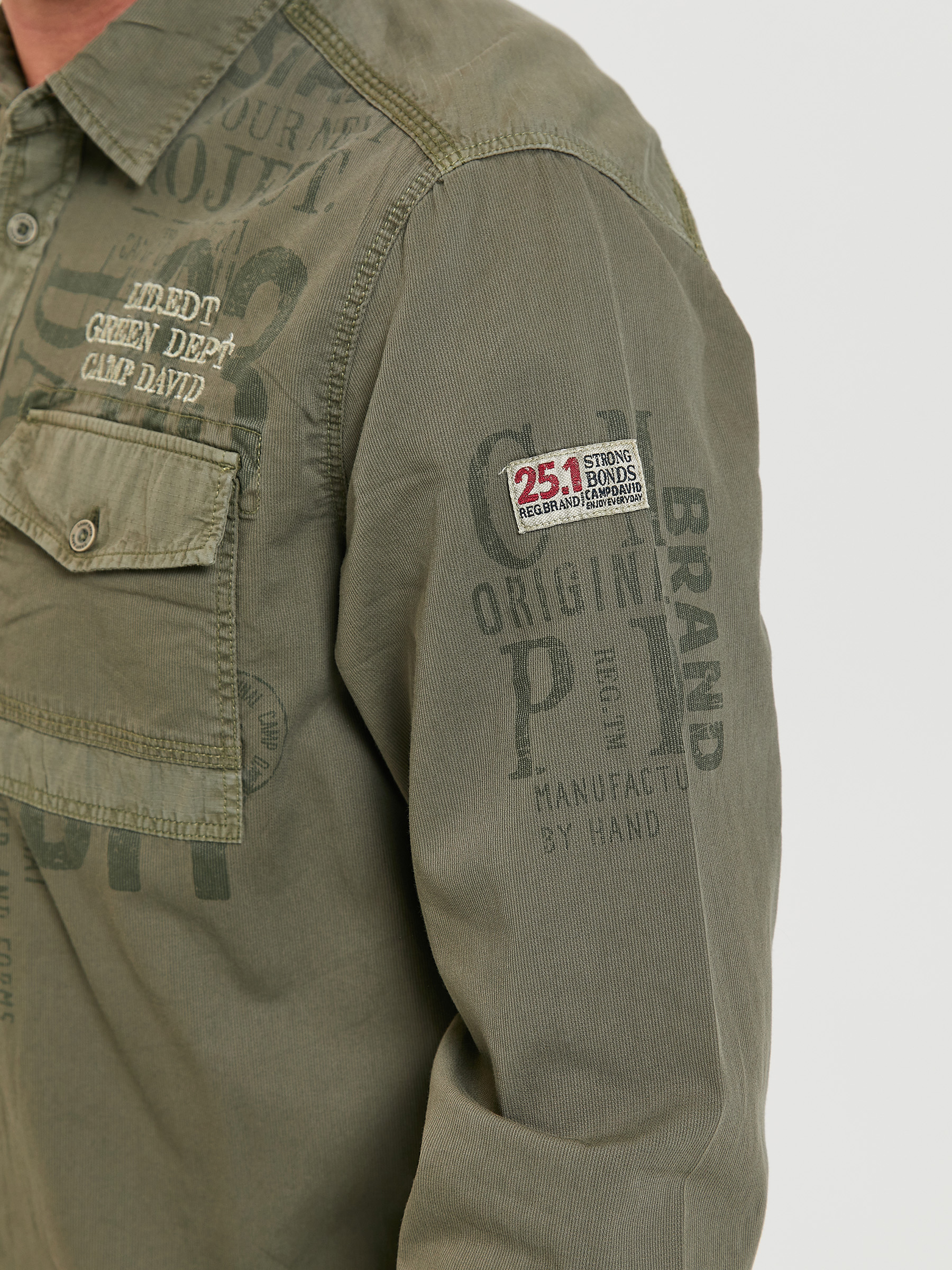 рубашка medium khaki