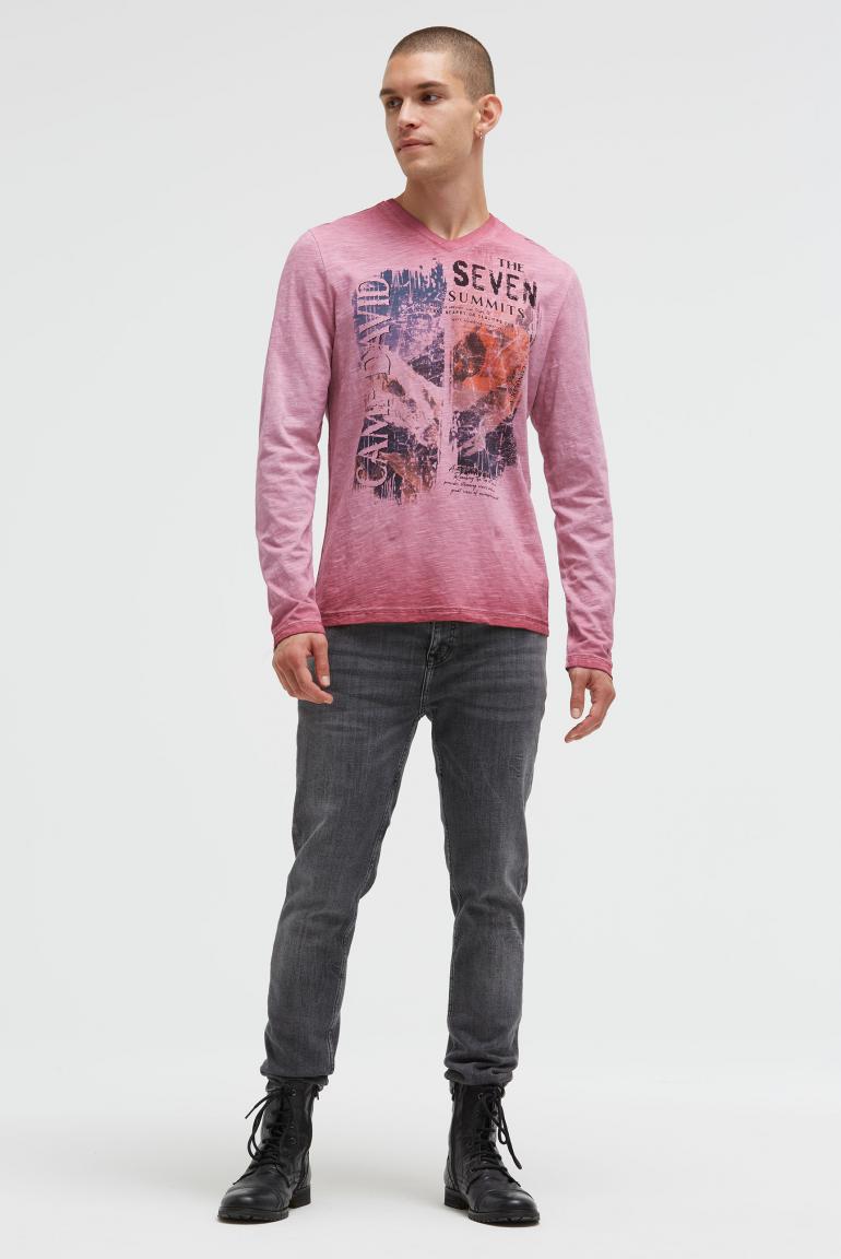 лонгслив brick red