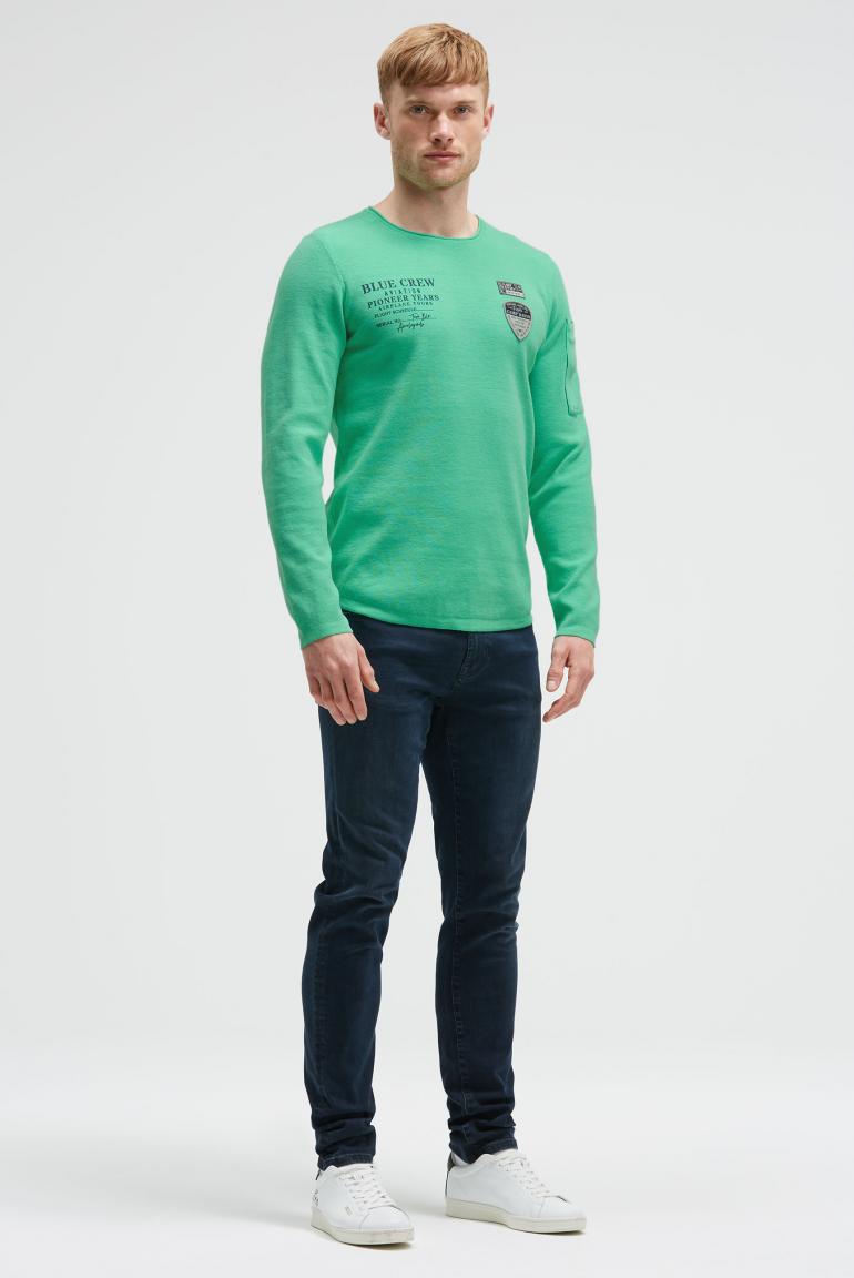 пуловер flight green