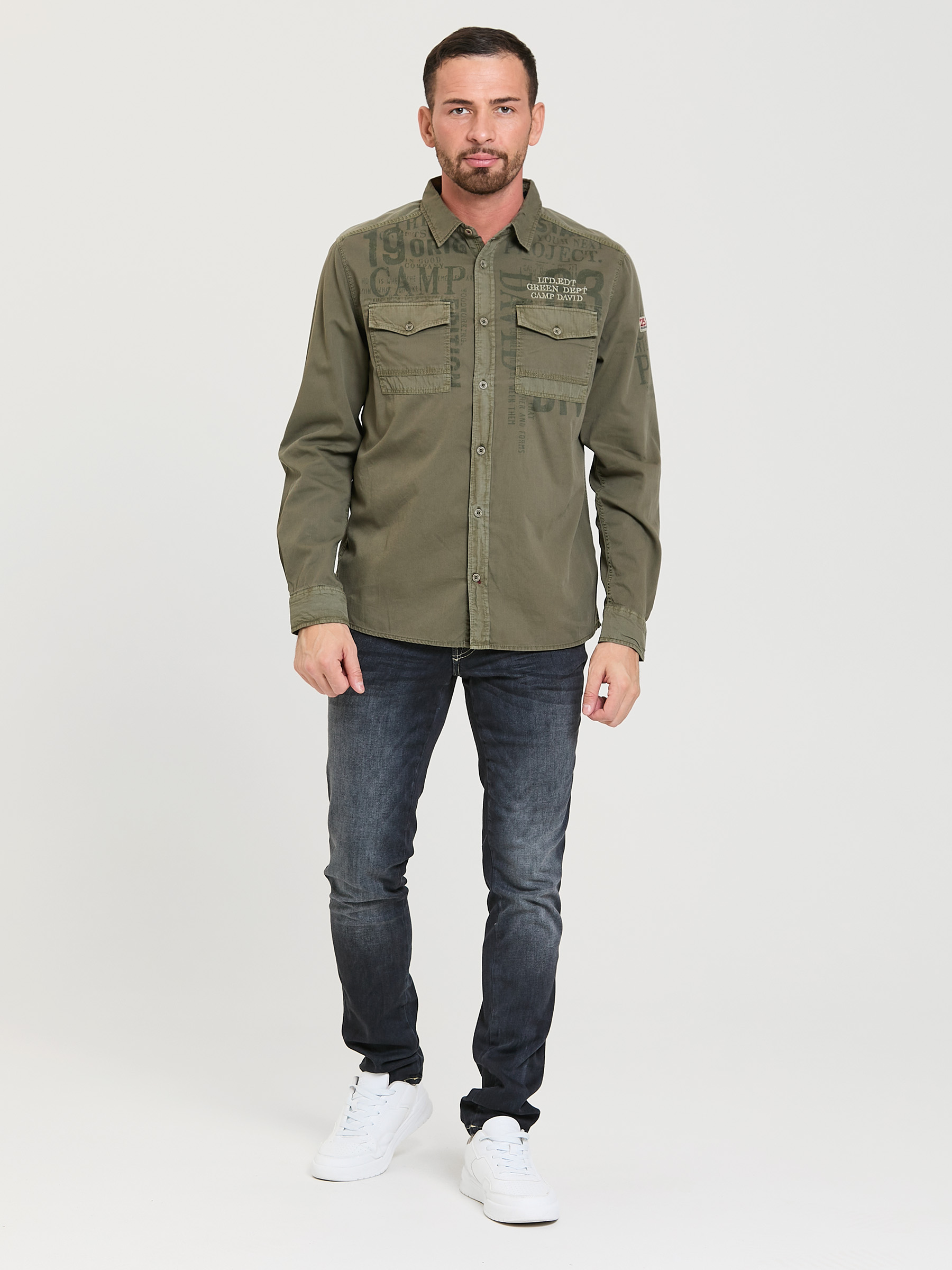 рубашка medium khaki