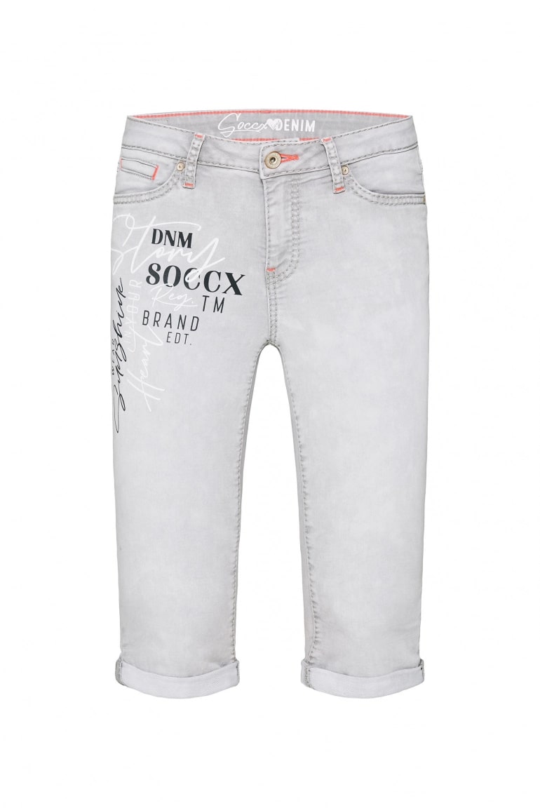 бермуды RO:MY white grey print jogg