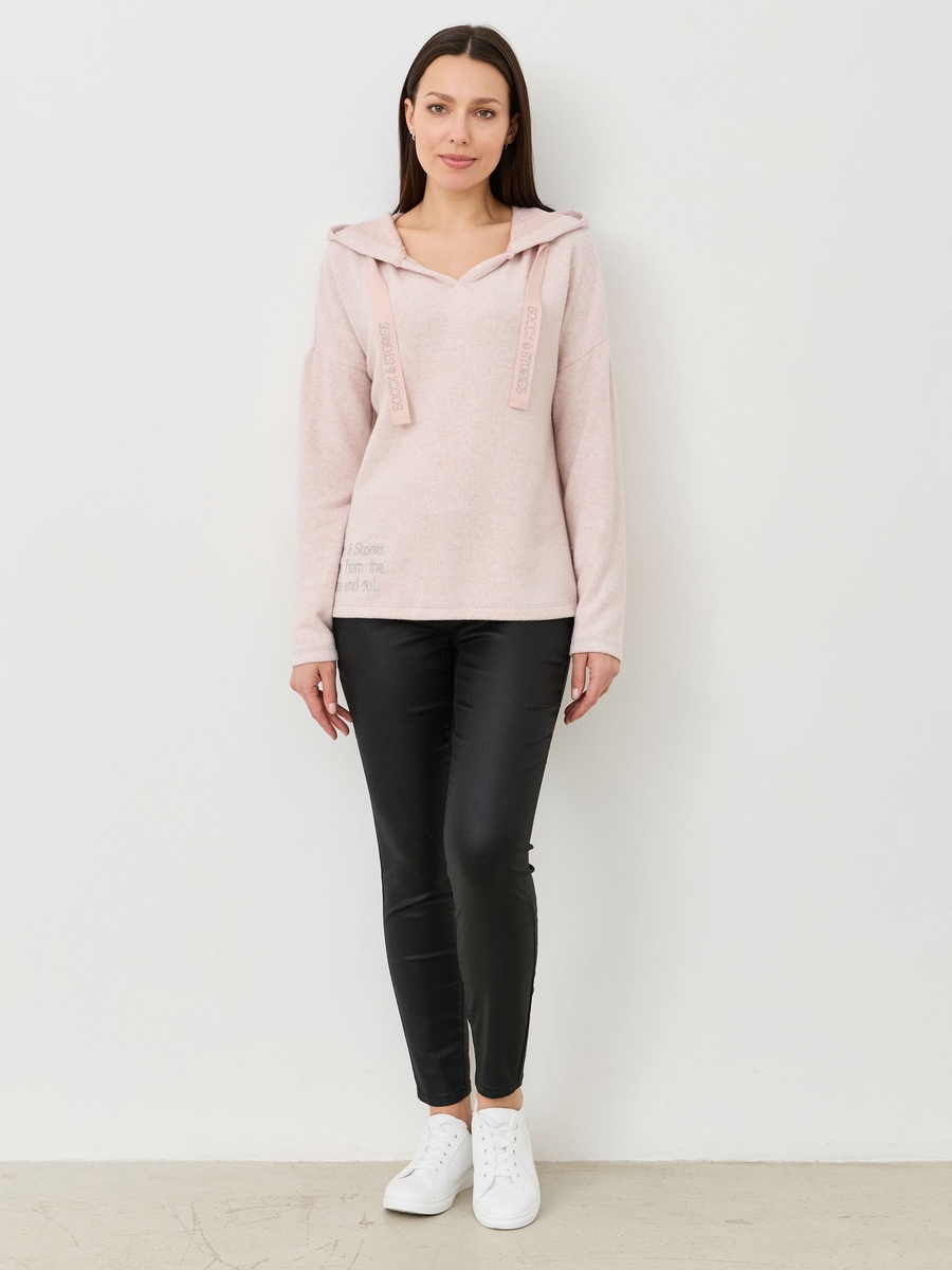 пуловер с капюшоном rose blush